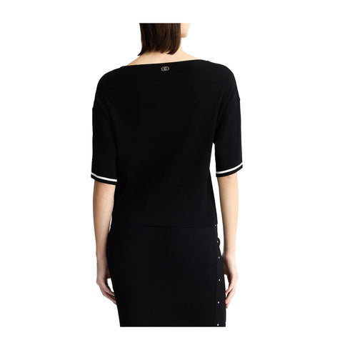 Liu Jo Maglia Maglia Donna con inserto in tulle S - Francavilla Moda